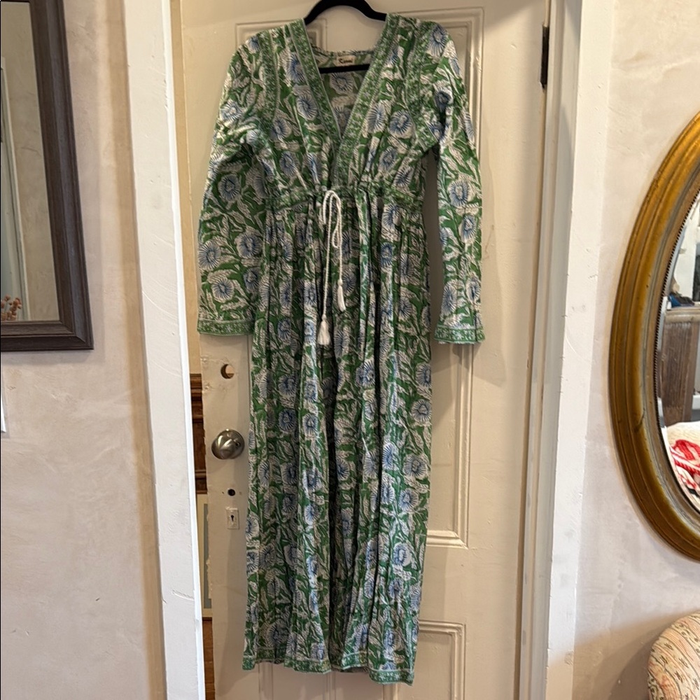 Green Floral Maxi Dress